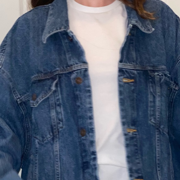 COPY - RARE AUTHENTIC CALVIN KLEIN 80s trucker jacket ladies oversized xl RARE … - Picture 5 of 16